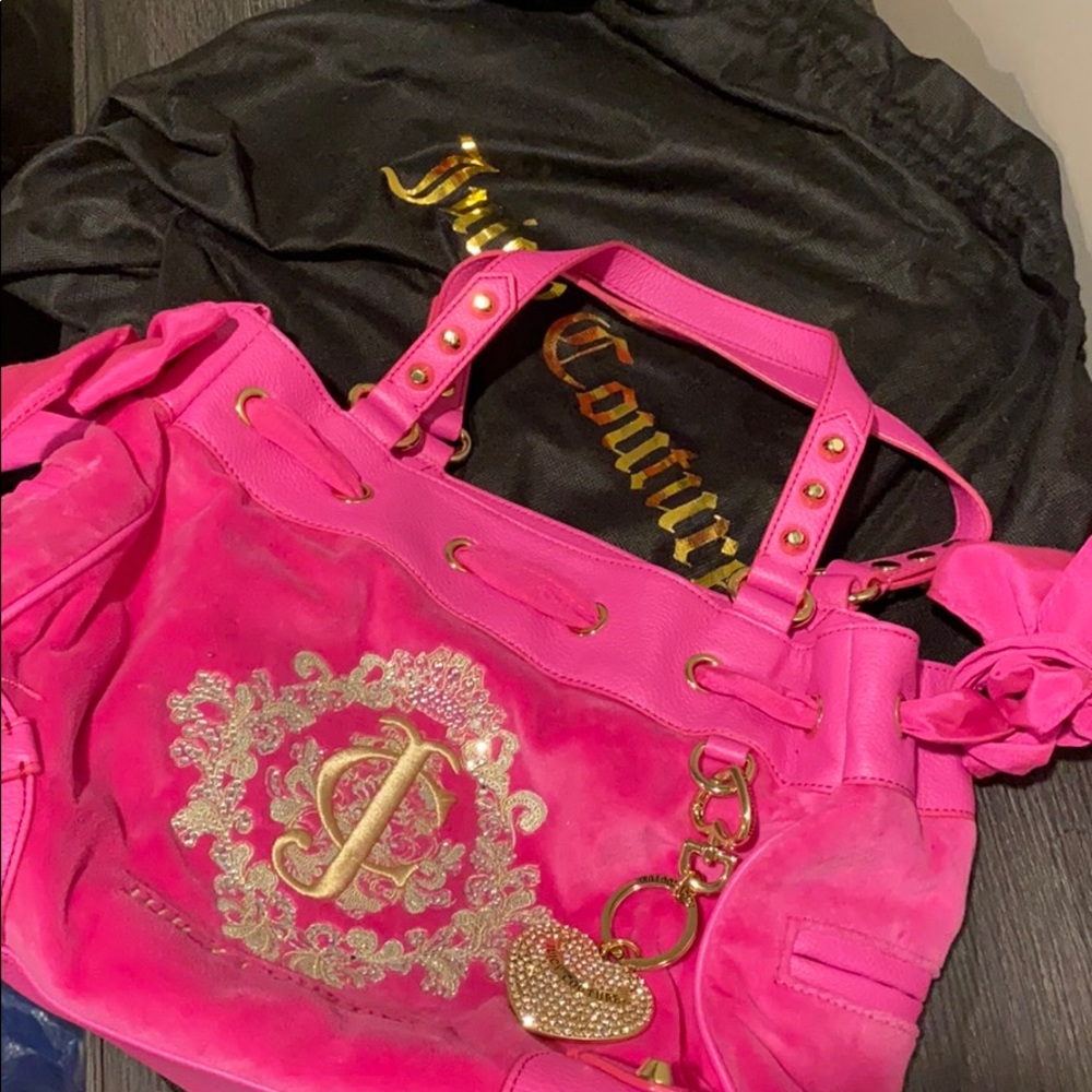 Pink Velour Juicy Couture Daydreamer